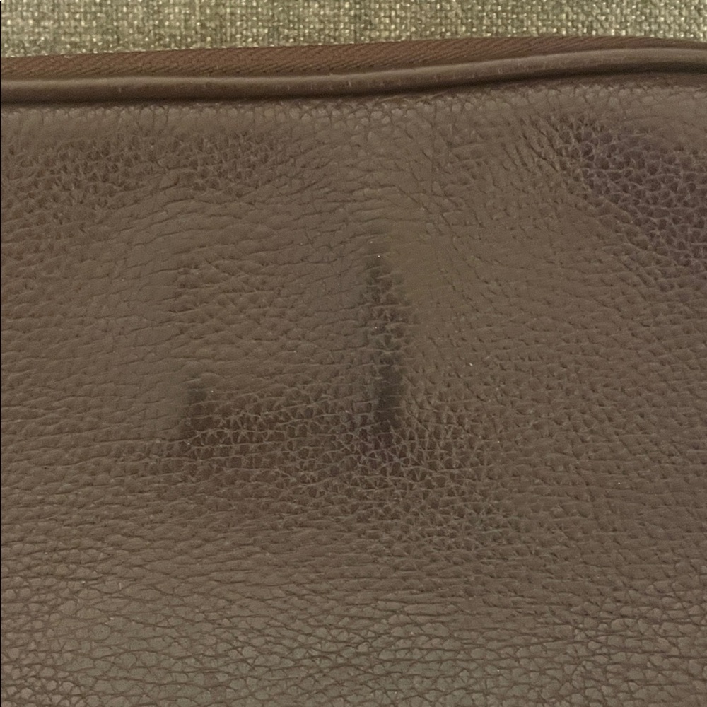 Coach Maple(dark brown) Sadie Pebbled Leather Crossbody with Gold Rivets - Picture 6 of 16
